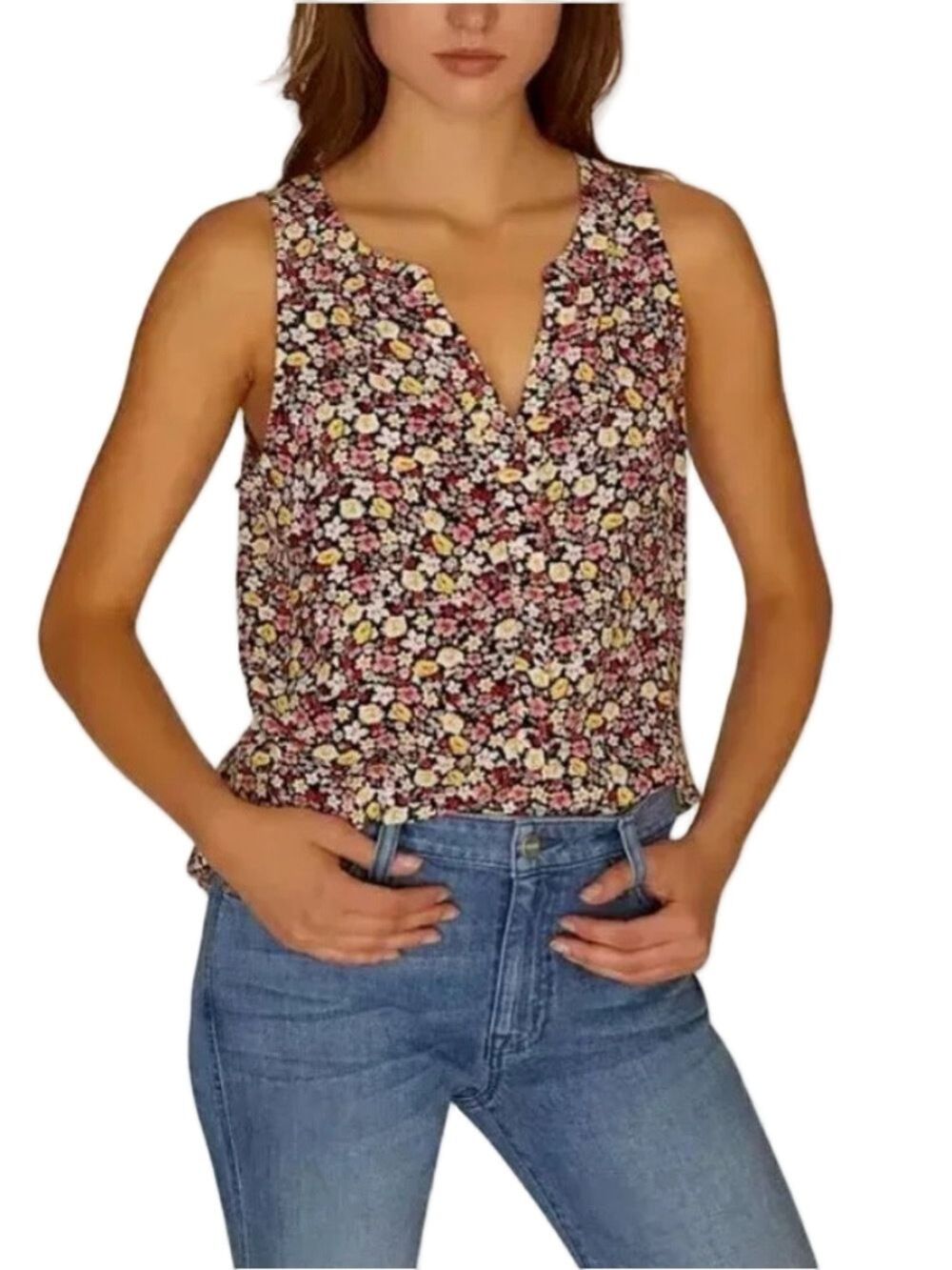 ☀️ SANCTUARY {Anthro} Floral Tank Blouse